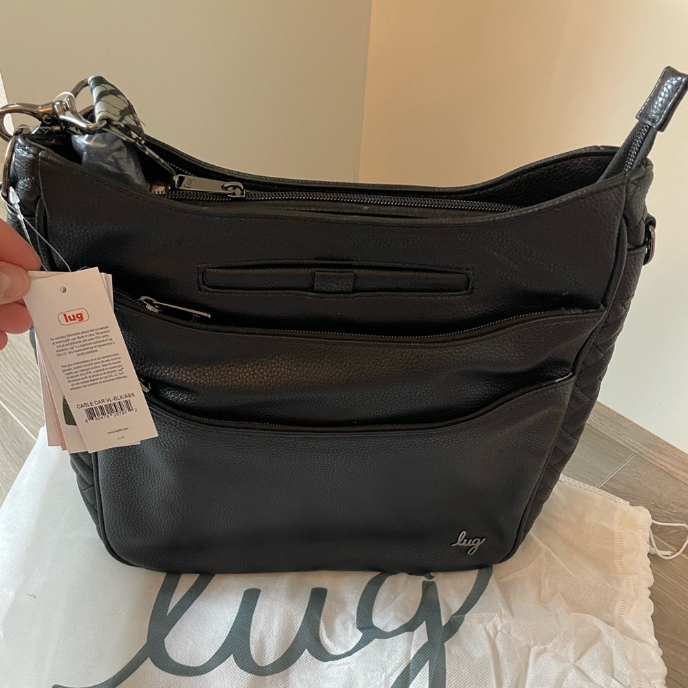 NWT Lug Cable Car In vegan leather